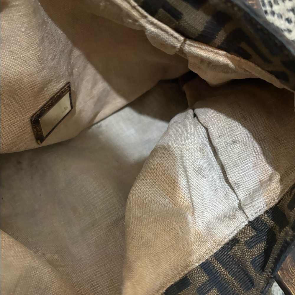 Fendi Brown Zucca Spy Bag VINTAGE AND RARE 💯 Authentic - Picture 7 of 12